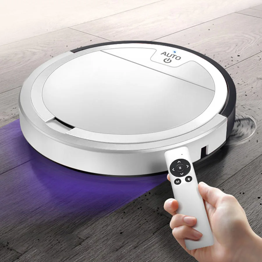 Home smart sweeping robot vacuum cleaner with remote control, low noise, strong suction, usb charging