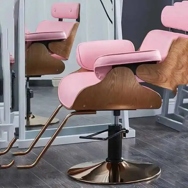 الجمال ماكياج كرسي حلاق باديكير كرسي مانيكير صالون الحلاقة كرسي حلاق قطب تصفيف الشعر سيلا دي باربيرو سبا الأثاث #4