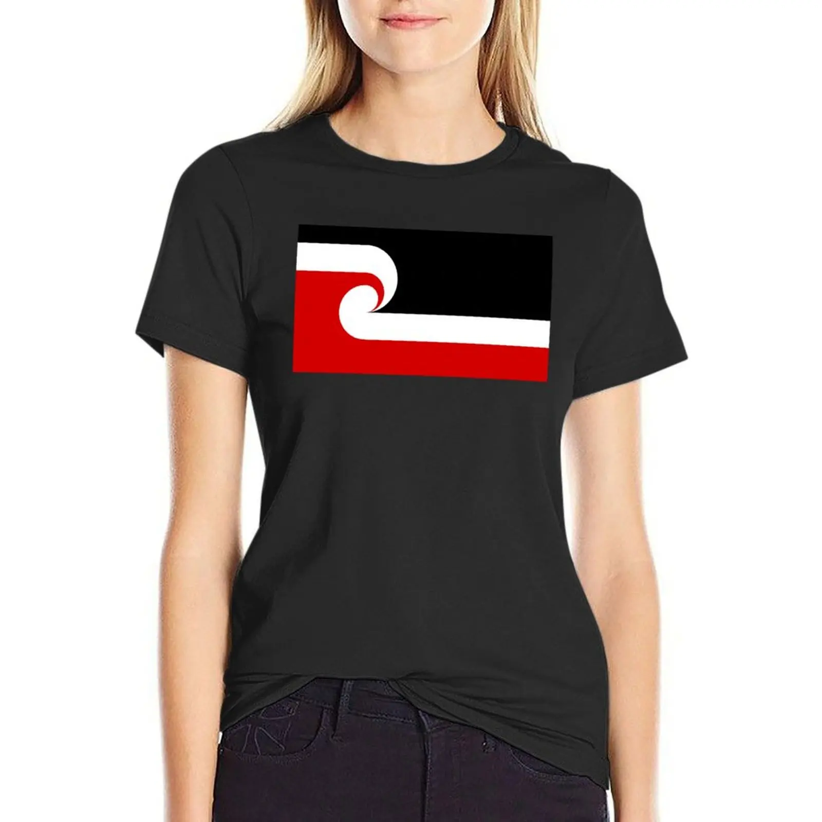 

Tino rangatiratanga Flag T-Shirt shirts graphic tees female summer top cropped t shirts for Women