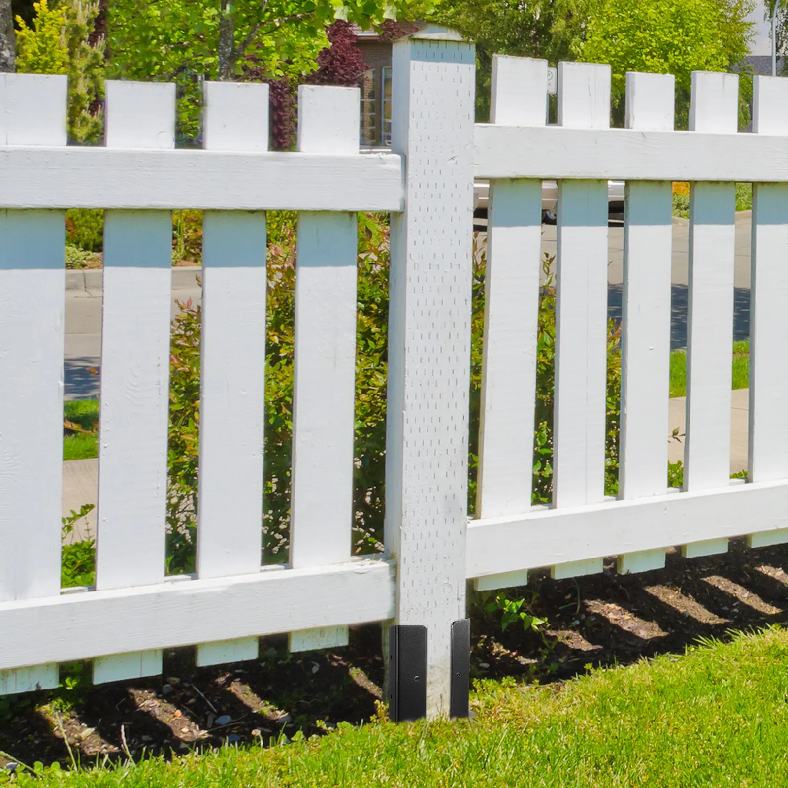 4Sets Metal Pergola Post Brackets Post Base Support Heavy Duty Construction For Builder Fence Anchor Kit Railing