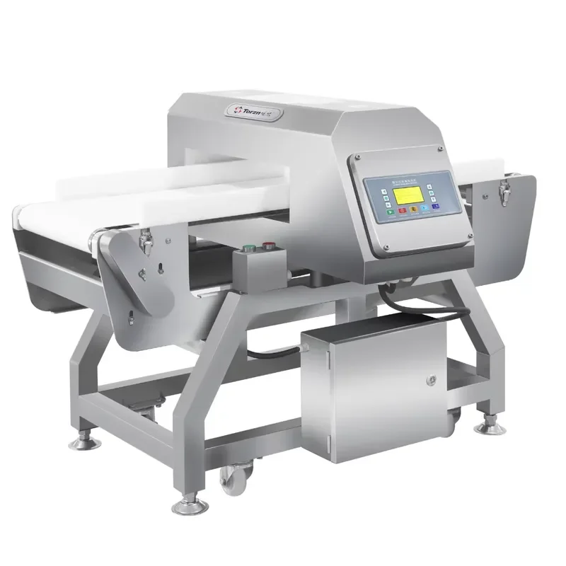 Food Grade Pouch Packaging Metal Detection Food Inspections Adjustable Conveyor Metal Detector
