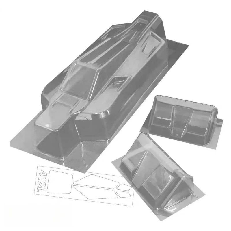 

JCONCEPTS 412L, AE B74, Clear Body shell, 1/10 Off-Road Buggy, Rear spoiler, RC Car Shell