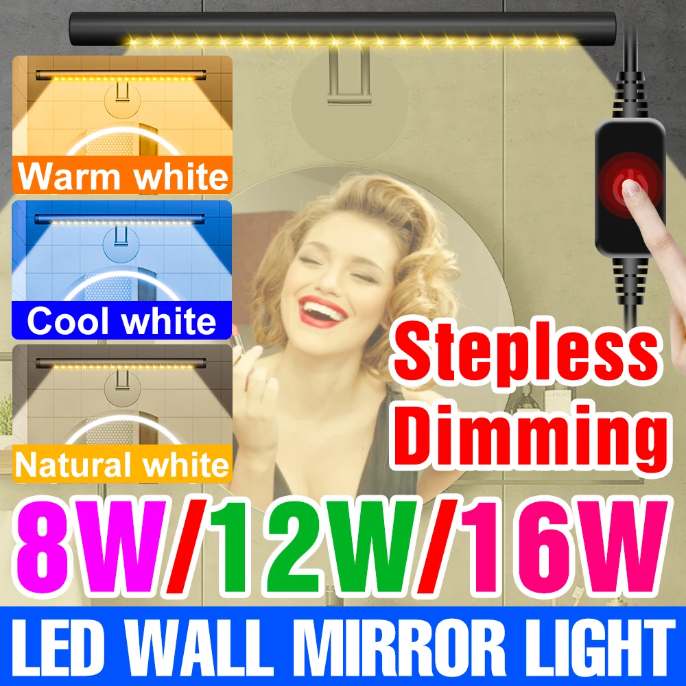 

LED Makeup Lamp Hollywood Vanity Light Mirror Wall Bulb Dressing Table Lamp USB Kitchen Cabinet Bulb DC5V Photograph Fill Light