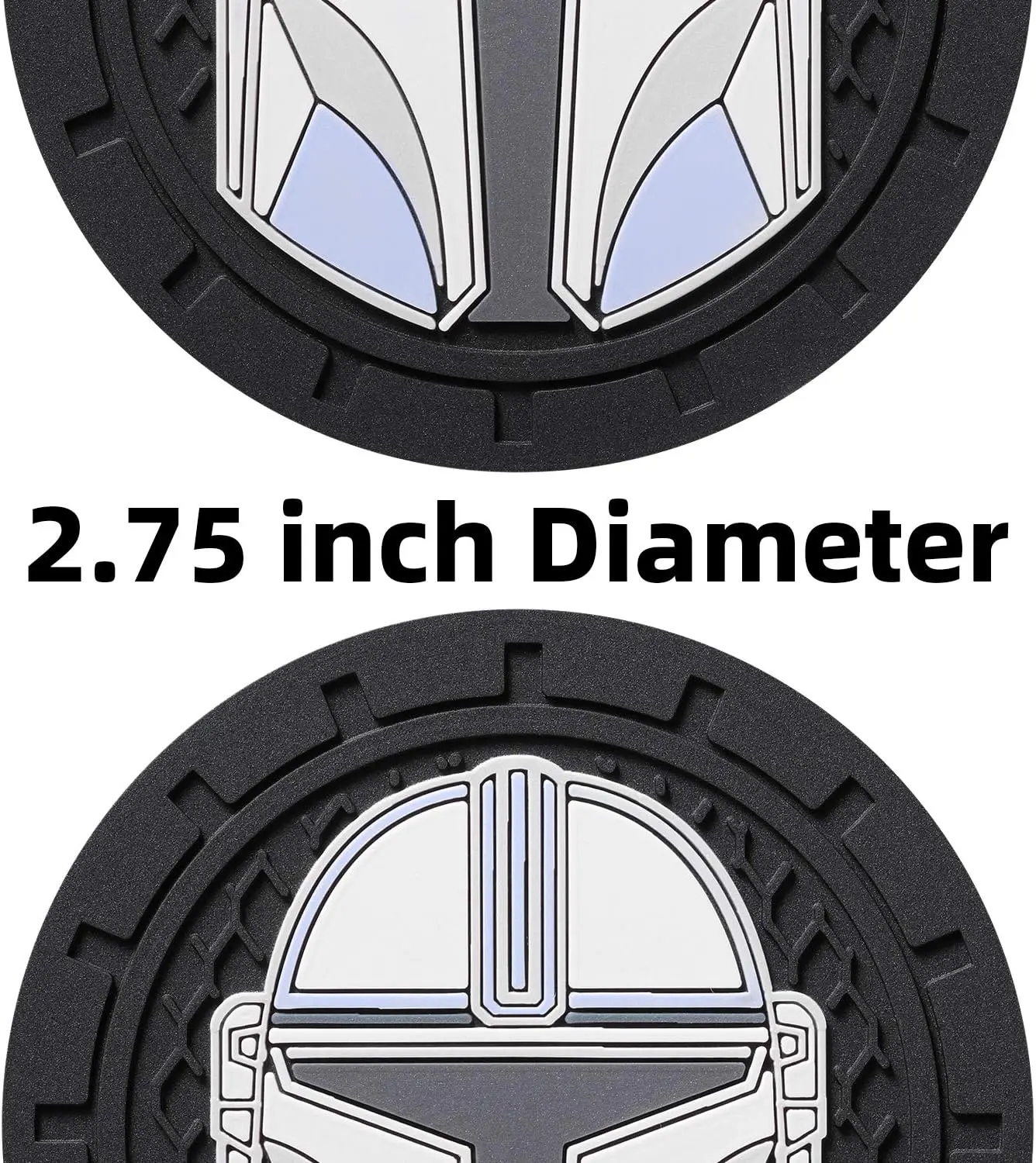Für Mandalorianer Getränkehalter Untersetzer Fit Acura Audi VW Honda Toyota KIA BMW Lexus Jeep Dodge Benz Volvo Chevrolet Nissan Ford 2 Stück – Detail 5