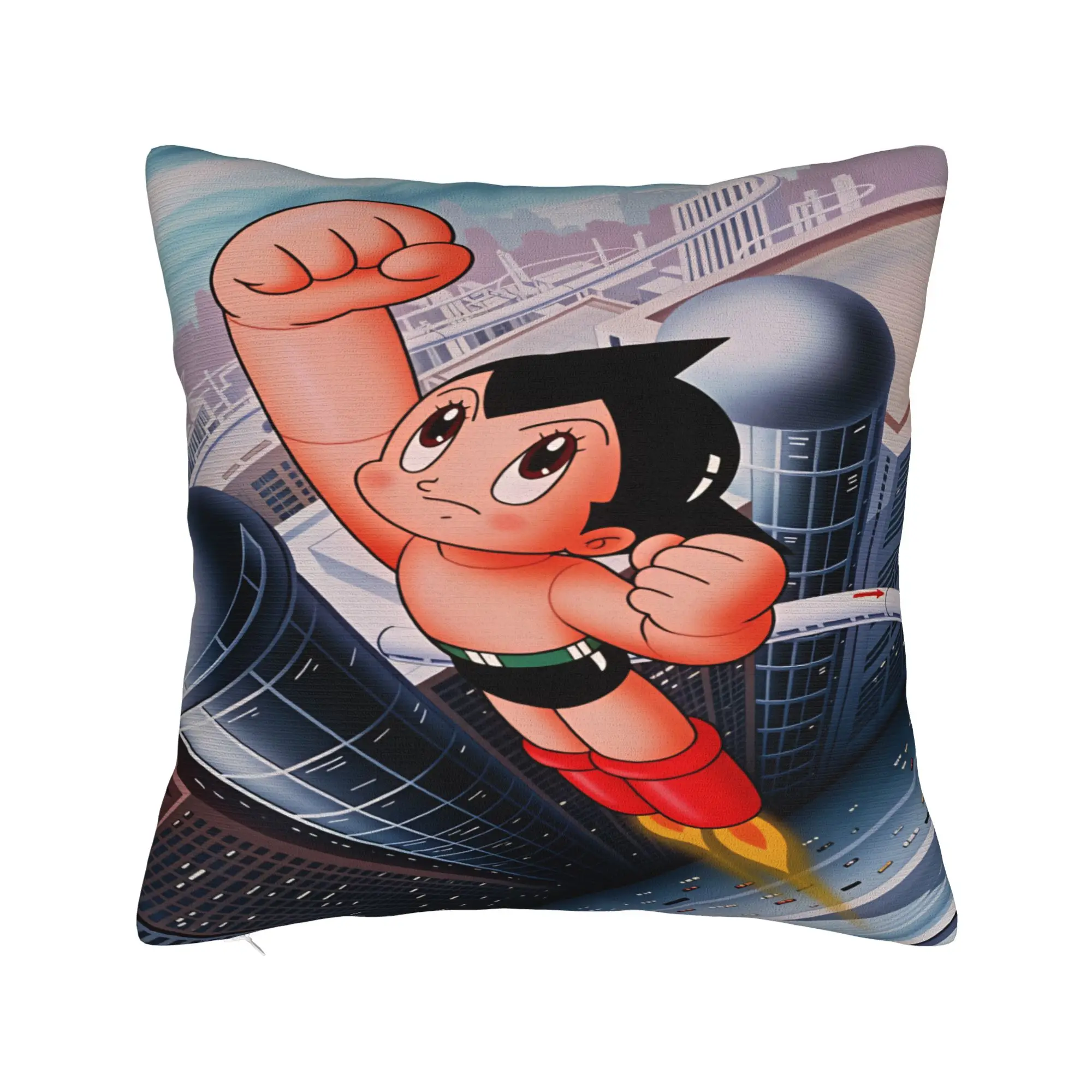 Pillow Cover Astro Cartoon Boy  Funny Pillow Case For Sofa Car Home Decor Pillowcases