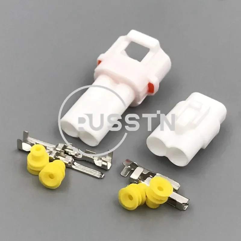 1 Set 2 Pin MT090 Car Plug Waterproof Automotive Socket AC Assembly Motorcycle Connector 6180-2181 6187-2171 - Detail 1