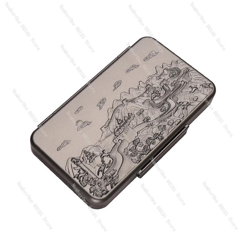 Portable CNC Aluminum Alloy Cigar Travel Box,Drawer Style Sealed Storage Design,Moisture-Proof Humidor with 5-Piece Accessory