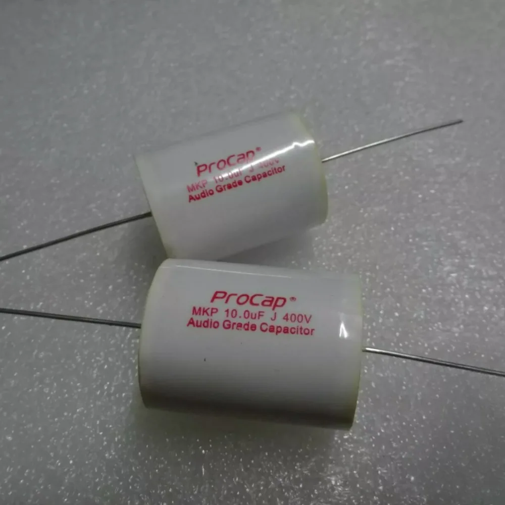 

ProCap 10uf 400v 106 MKP Brand New Axial Film Capacitor Non-polarized Crossover Audio Grade Capacitor