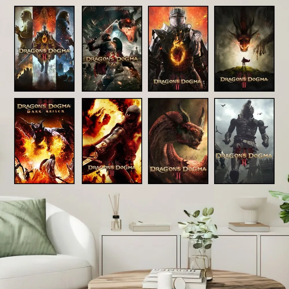 

Game Dragons Dogma 2 Poster Home Prints Wall Painting Bedroom Living Room Decoration Office