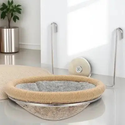 1 Juego de nido de Pájaro de cuerda de algodón, jaula para periquitos, cojín para nido de cría, estante de Metal adecuado para la mayoría de loros, hábitat seguro para pájaros pequeños