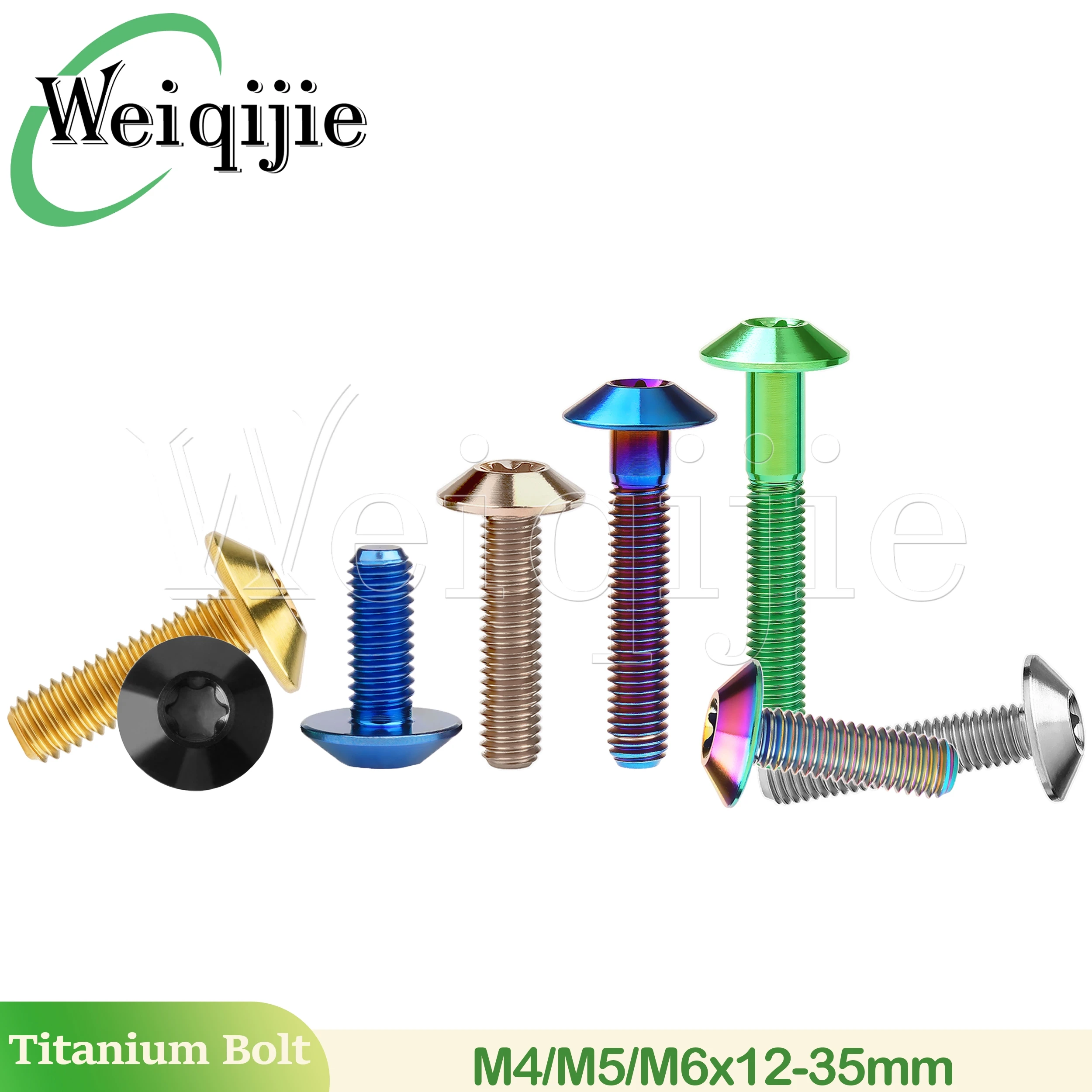 

Weiqijie титановые болты M4/M5/M6x12 15 20 25 мм