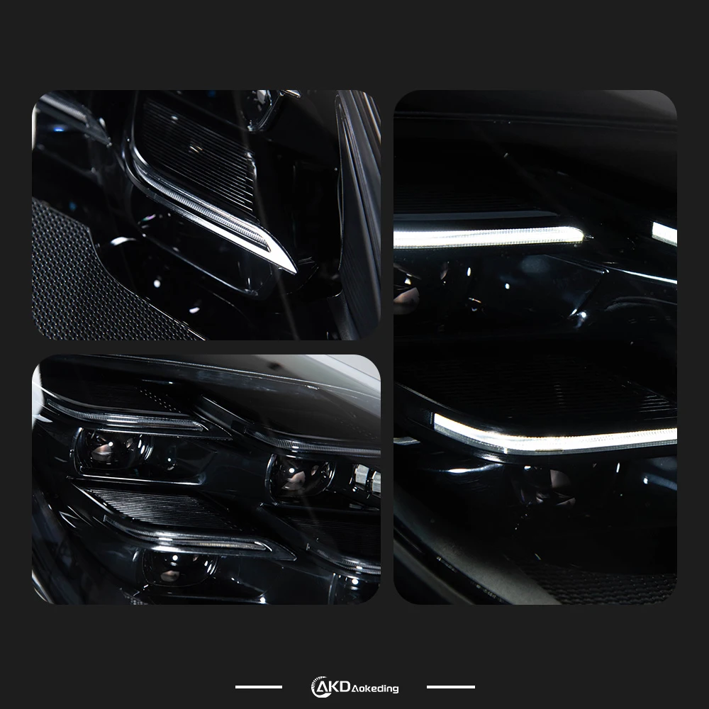 

Auto Parts For Porsche Cayenne Headlights 2011-2018 latest Styling LED Daytime Lights Dual Projector Car Accesorios Modified