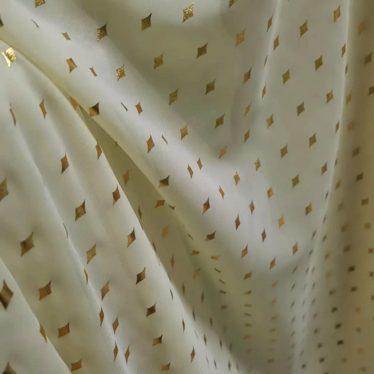 75D Bronzing Dress Cosplay Craft Patch Tissue Fabric Chiffon Dancing DIY Material Designer Use