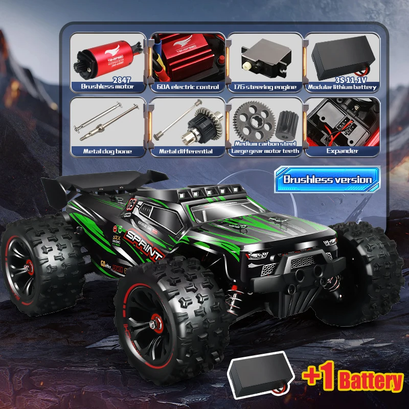 9522 PRO 1:16 RC Auto Borstelloze 85KM/H Hoge snelheid Vierwielaandrijving Off-road Drift Professionele Raceauto Jongens Speelgoed VS 16101 PRO