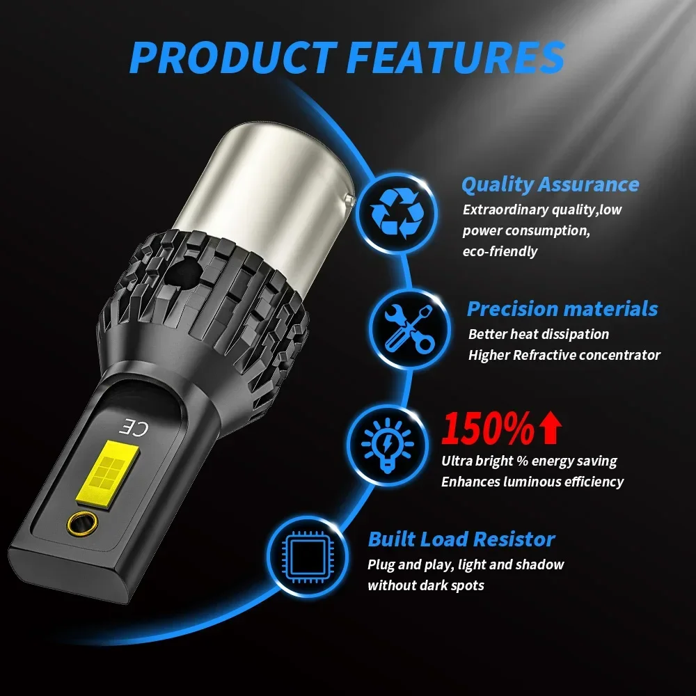 2 個 1157 P21/5W BAY15D 1156 BA15S P21W T25 3157 P27/7W 超高輝度 7440 W21W WY21W T20 3570 LED 電球リバースライト DRL 6000K
