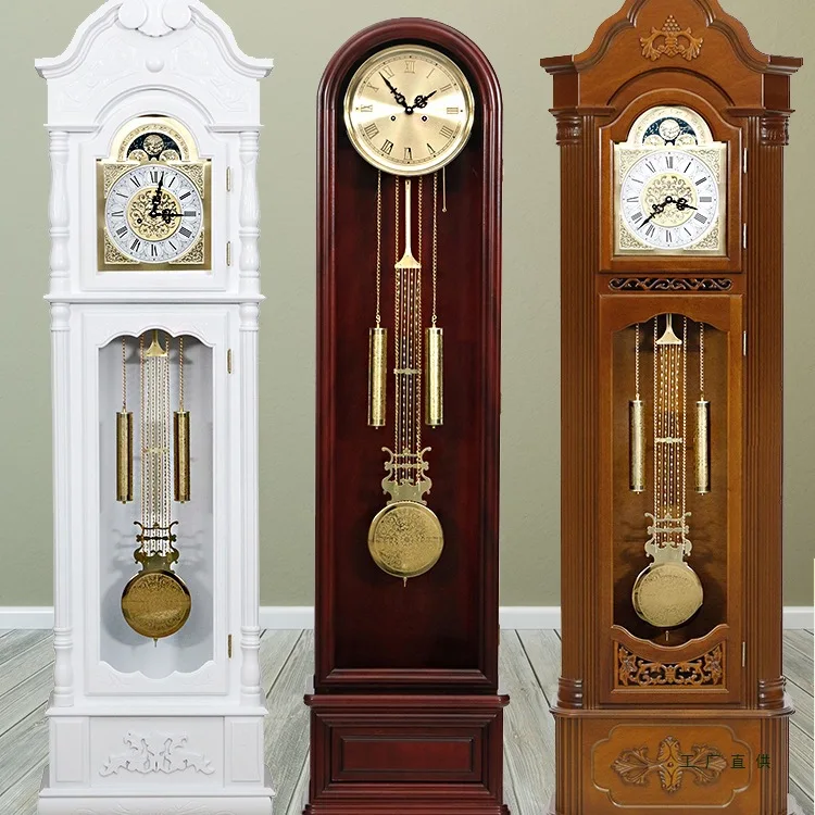 Floor clock, living room, North Star movement, home use, Chinese retro, European vertical
