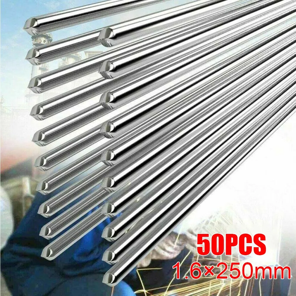 ลวดเชื่อมอลูมิเนียม 50 ชิ้นน้ําหนักเบาขนาดเล็กแท่งเชื่อมลวด Brazing จุดหลอมเหลวต่ําต่ําอุณหภูมิต่ํา