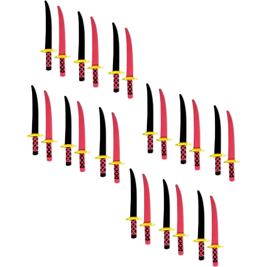 Trademark Innovations 18" Foam Ninja Swords Toy Set - Safe and Fun Party Play - Set of 24