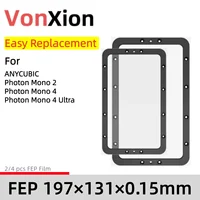 VonXion 2 Piezas FEP Reemplazo Fácil con Marco Integrado para ANYCUBIC Photon Mono 2 Mono 4 Ultra Accesorios Impresora 3D Resina