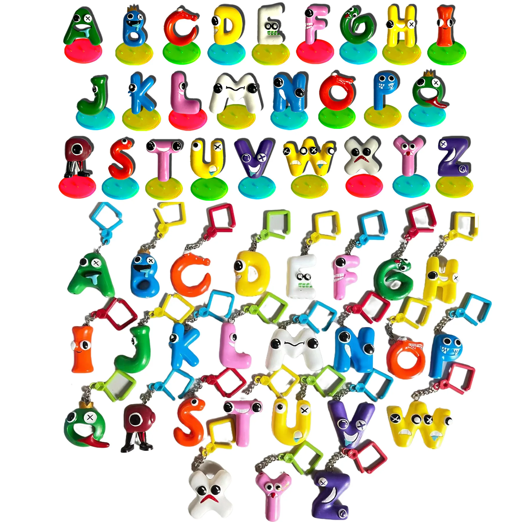 

26 English Alphabet Legend rainbows Colorful Toy Cartoon Doll Figure Educational Gift Funny Model Ornament Friend Gifts
