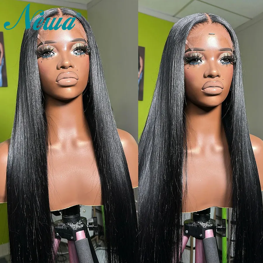 Newa Hair 7X7/6X6/5X5 Glueless HD Lace Wigs Ready To Wear HD Lace Closure Wig Straight Human Hair Wigs Pre Plucked Melt Skins