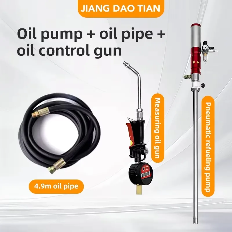60 Liter 4m Auto Industry Air Pneumatic Drum Gear Lube Oil Pump with High Pressure Piston