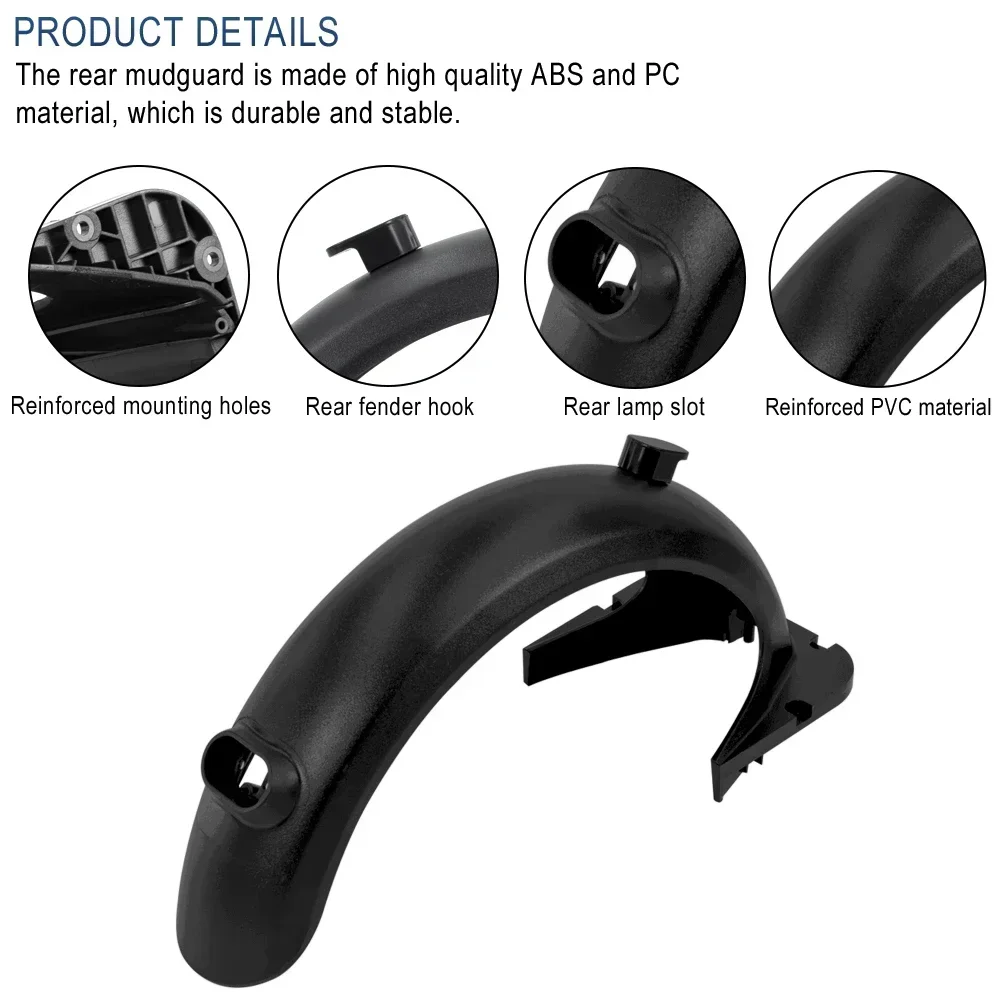 Vorne Hinten Kotflügel Zubehör Kit Für Ninebot Max G30 Elektrische Roller Carbon Fiber Fender Flügel Mit Bremslicht Teil – Detail 25