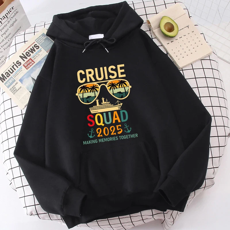 Funny Holiday Trip Hoodies Family Cruise 2025 Making Memories Together Hoodies Cruise Trip Clothes Family Matching Outfits