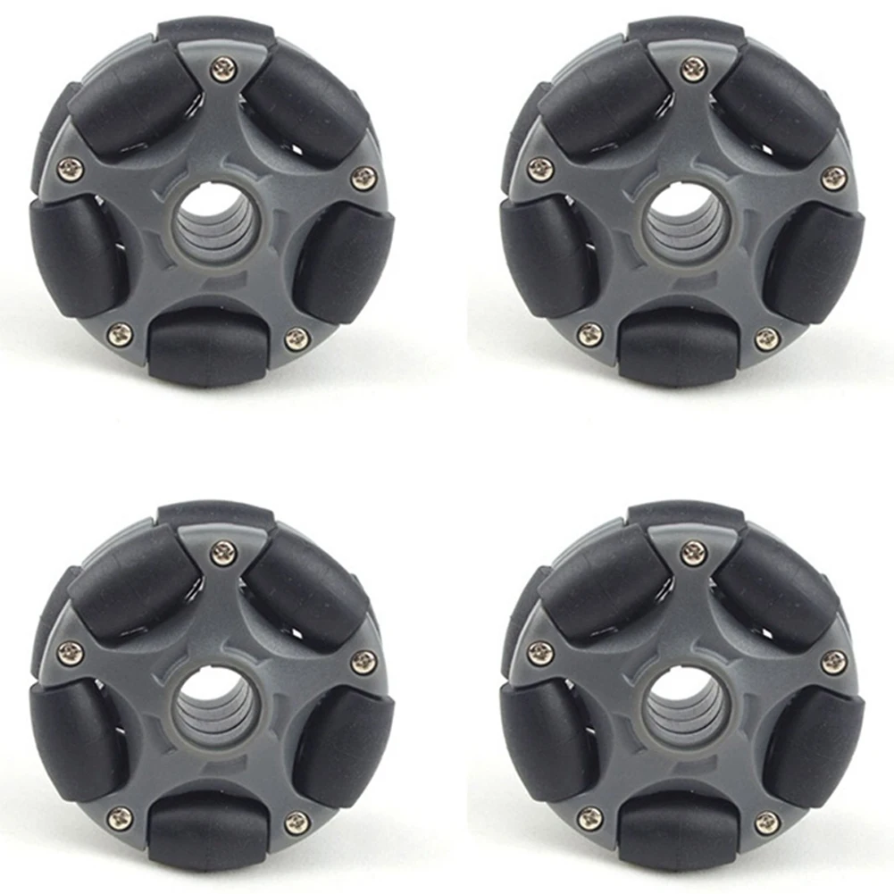 A94E-4Pcs 로봇 키트용 58Mm 플라스틱 옴니 휠 서보 모터 옴니 휠 14135