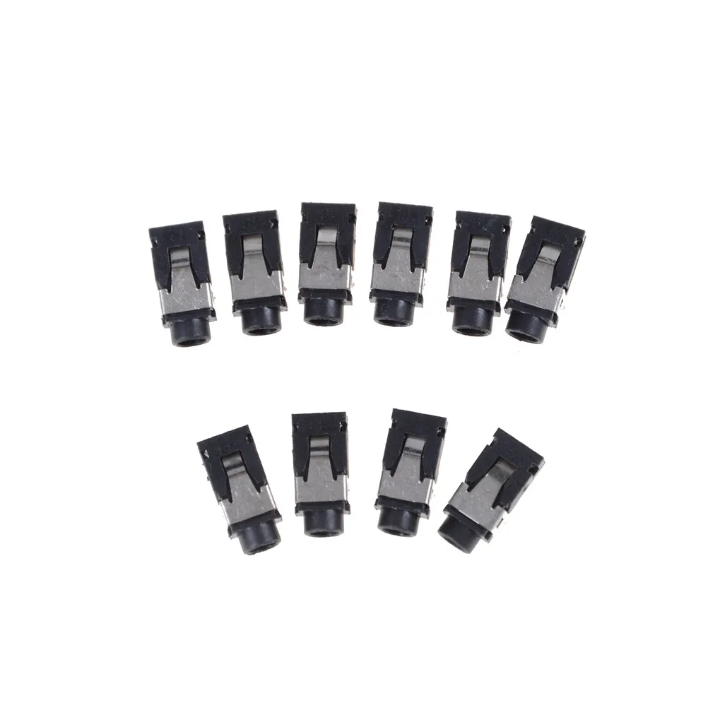 10pcs/lot Headphone Jack Socket PJ321 3.5mm Female Audio Connector 4 Pin SMT PJ-321 PCB Mount Stereo Jack