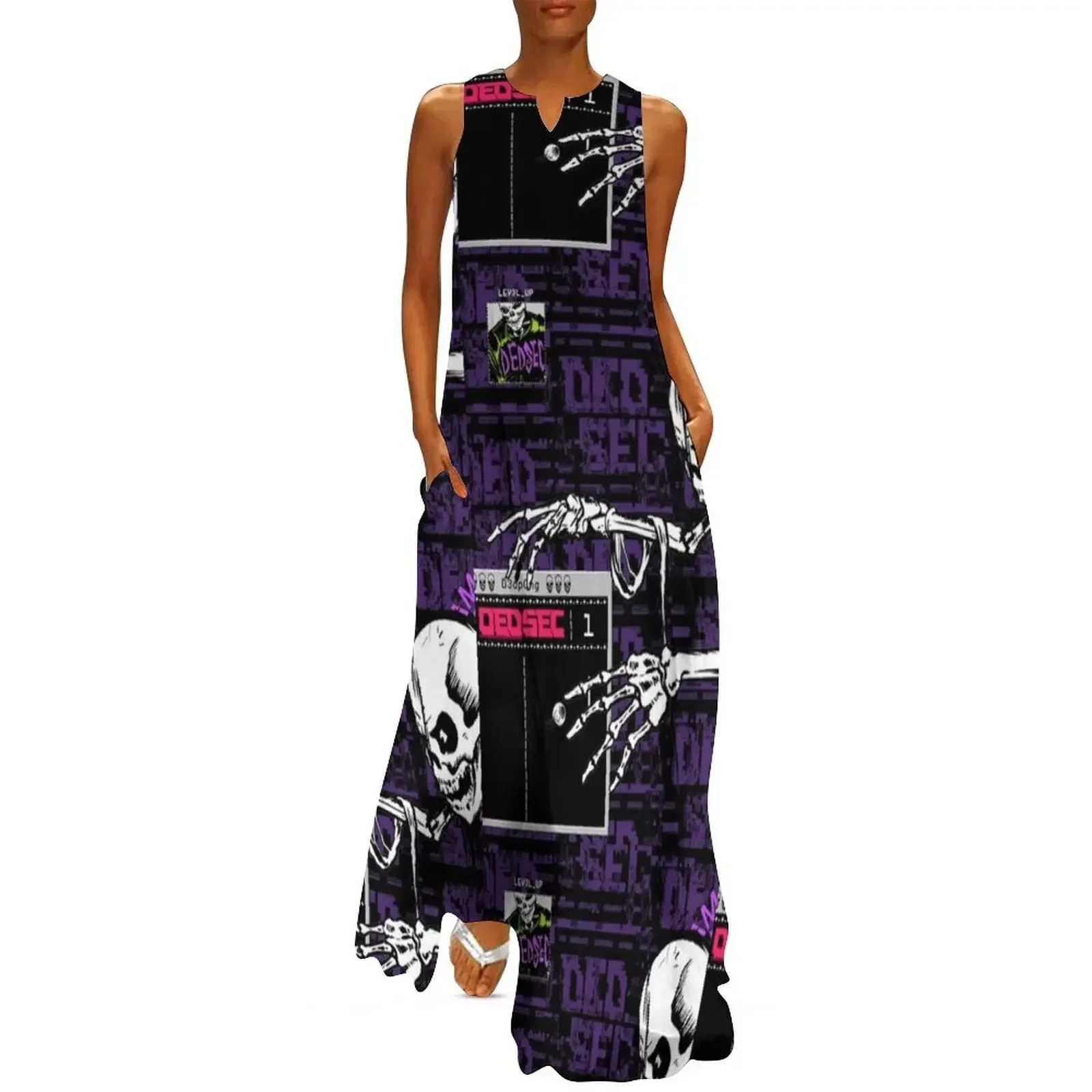 

DedsecPurpleWall Long Dress clothes chic and elegant evening dress elegant chic wedding evening dresses Dress