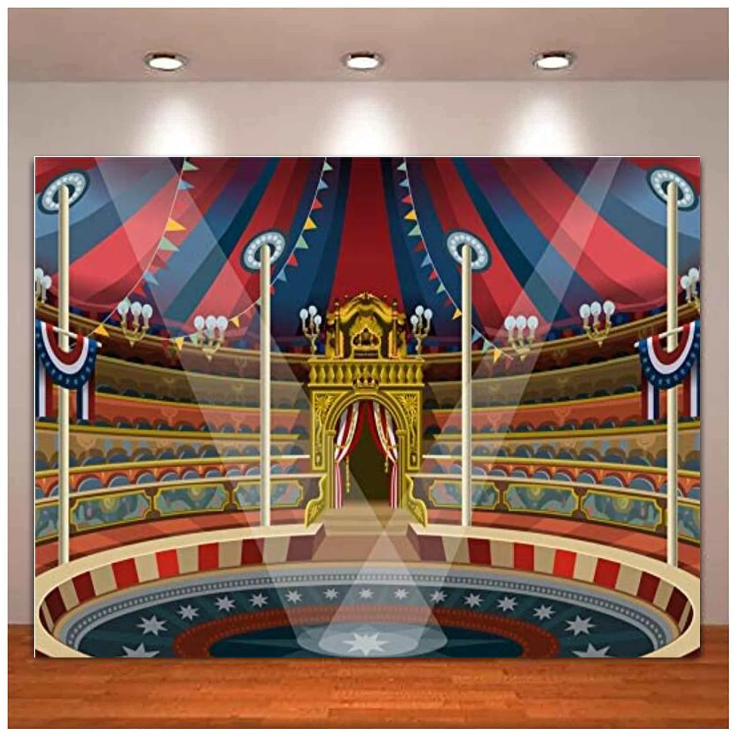 

Circus Background For Theatre Performing Photography Backdrop Birthday Baby Shower Party Decoration Boy Girl Portrait Wallpaper