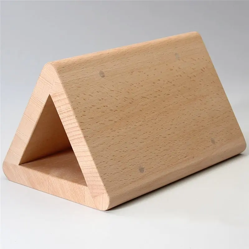 A92P Wooden Leather Auxiliary Triangular/Curved Sticker Mold For DIY Leather Handbag Shoe Goods Craftwork Wood