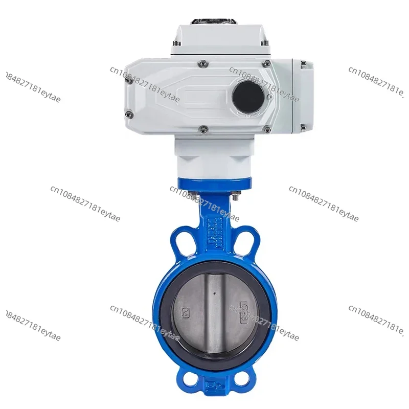 Electric Butterfly Valve D971X-16Q Wafer Type Water Valve Ptfe Stainless Steel Ductile Iron Regulating Valve