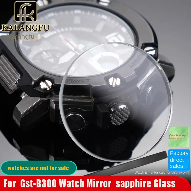 

35.5X2.5mm Watch Glass Mirror For Casio G-SHOCK MTG-B3000 GST-B300 Flat glass Sapphire Glass Watch Accessories