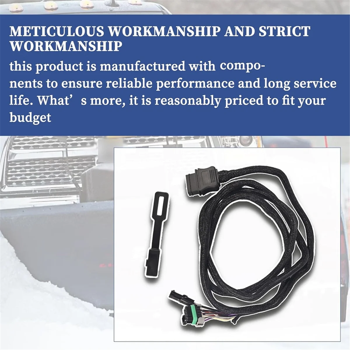 11-контактный жгут проводов бокового фонаря автомобиля с пылезащитным чехлом 22413, 26357 для снежных плов Western Fisher Blizzard -T45C
