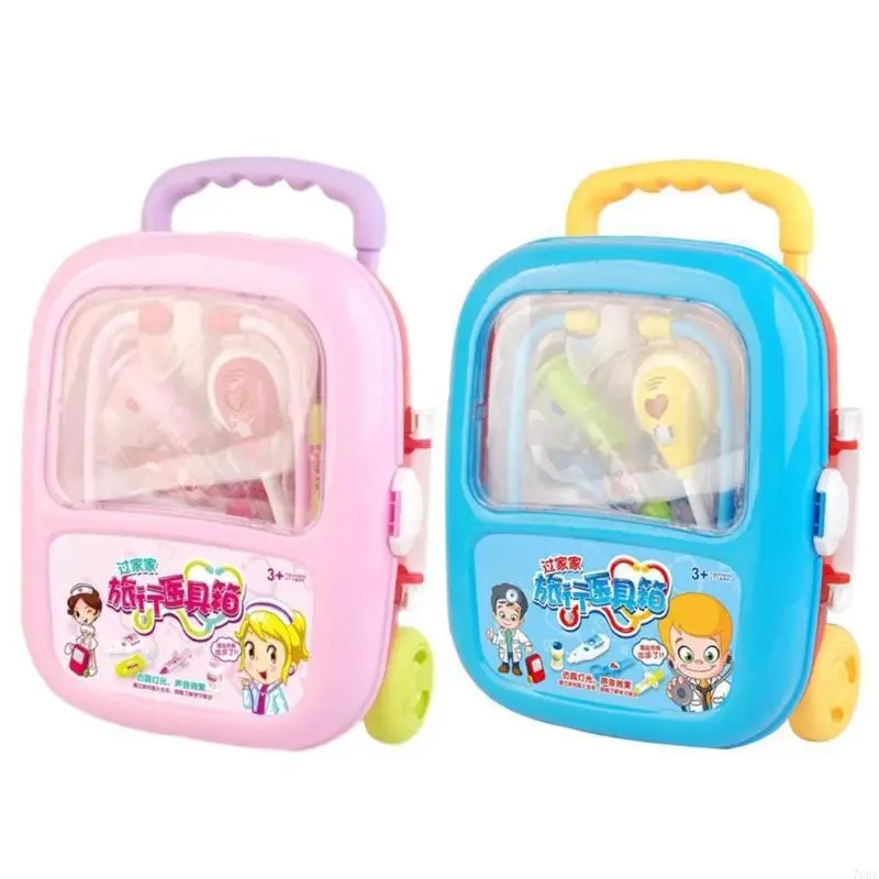 76HF Portable Doctor Pretend Play Toy Realistic Medicals Tool For Kids Learning