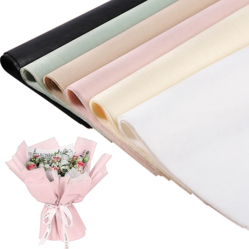 40Pcs Korean Flower Wrapping Paper Floral Bouquet Packaging Material for Wedding Birthday Party Valentines Day Gift Decoration view 5