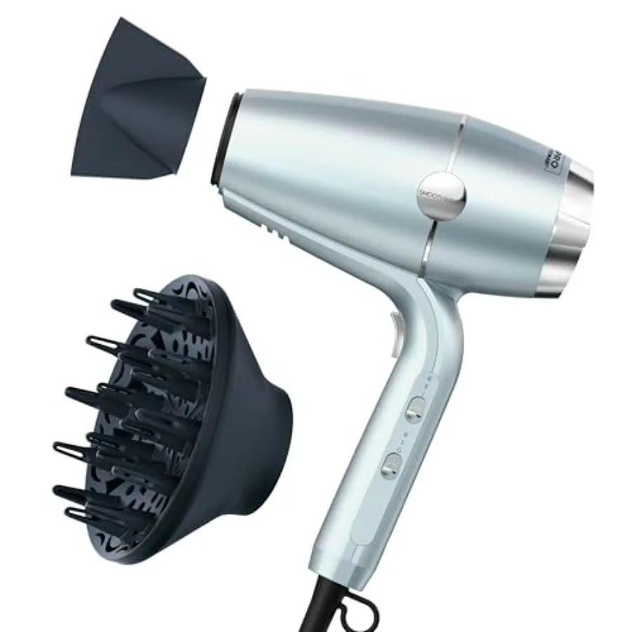 

Фен INFINITI PRO SmoothWrap с насадками-диффузором и концентратором, передовые технологии плазмы и керамики