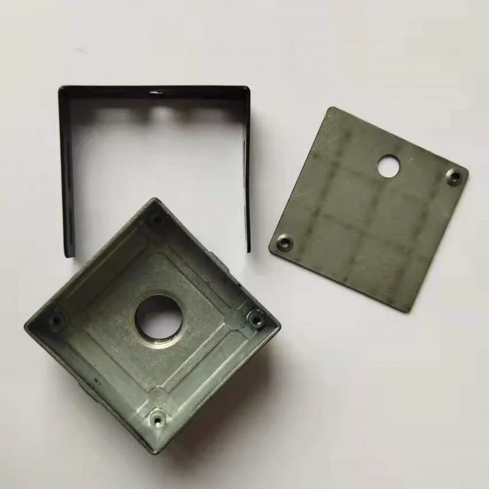 Dupla camada câmera Metal Shell, Carro montado Shell câmera quadrada, Placa-mãe de segurança, 38*38 Device Shell