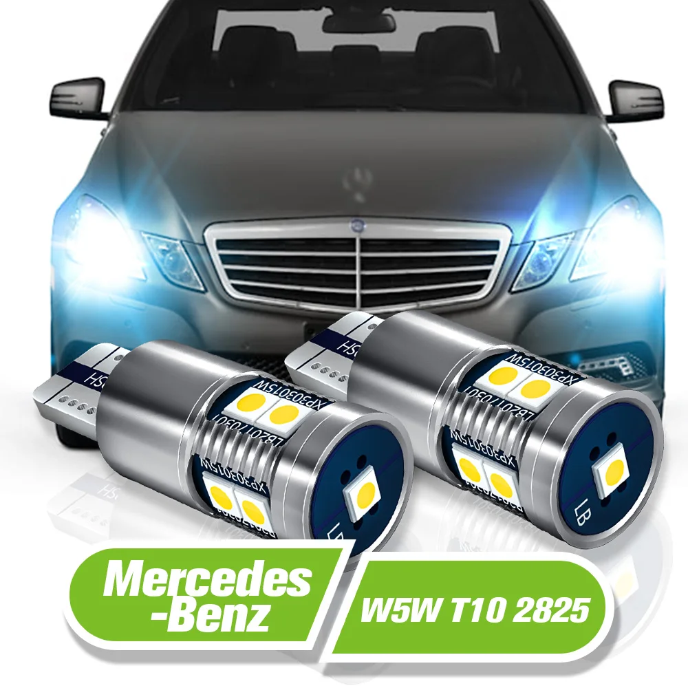 

For Mercedes Benz W211 W212 A207 C207 S211 S212 W221 C216 W164 W166 W251 E S LED Parking Light W5W T10 2pcs Clearance Lamp