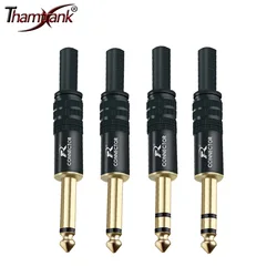 10pcs 6.35mm Mono/Stereo Jack 1/4