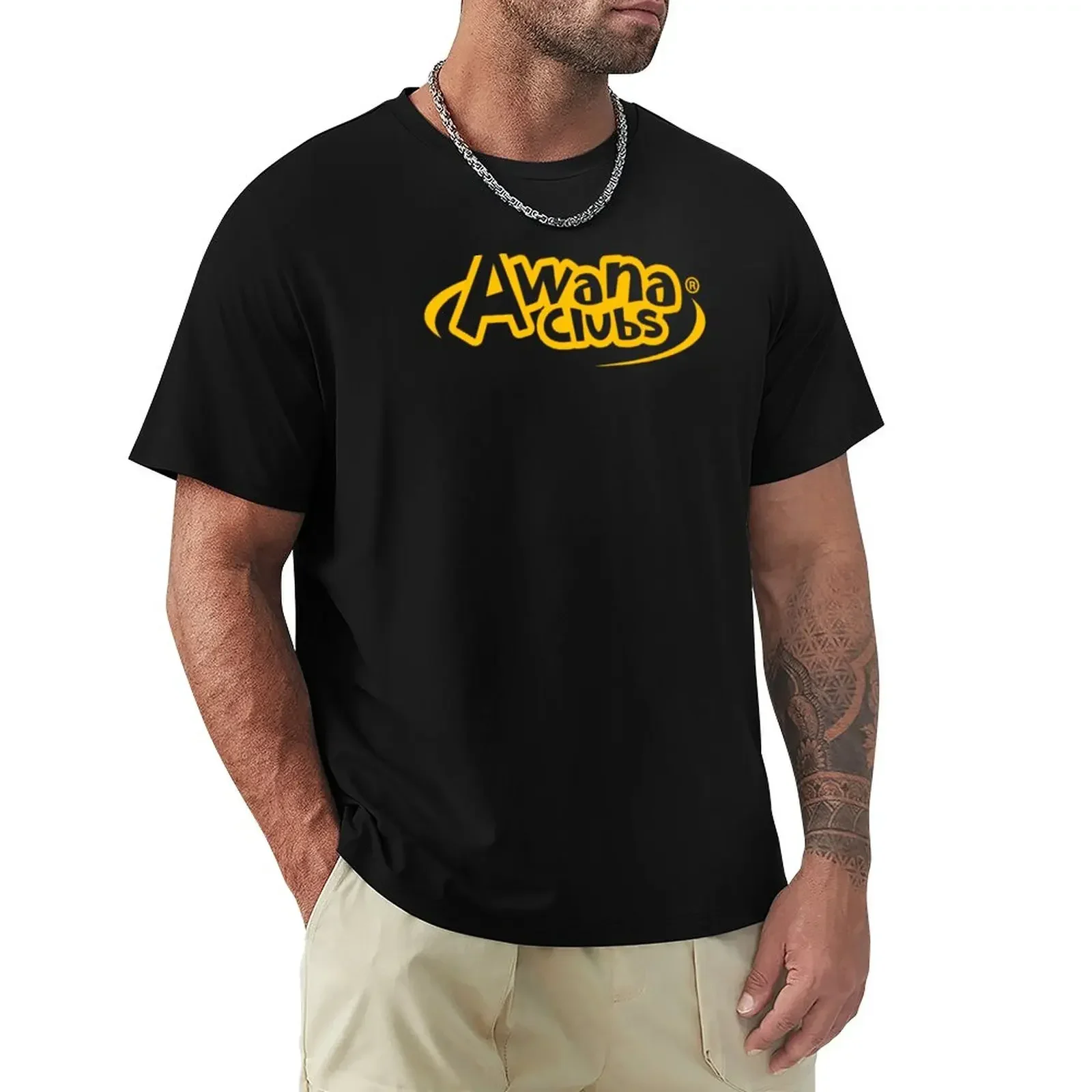 

Yellow Awana Clubs T-Shirt blacks quick drying mens white t shirts