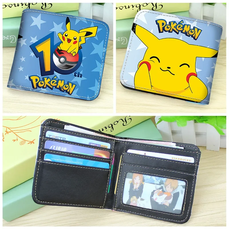 MINISO  Pok é mon Pikachu Pattern Printed Wallet, Women's and Men's Zero Wallet, Colorful Wallet