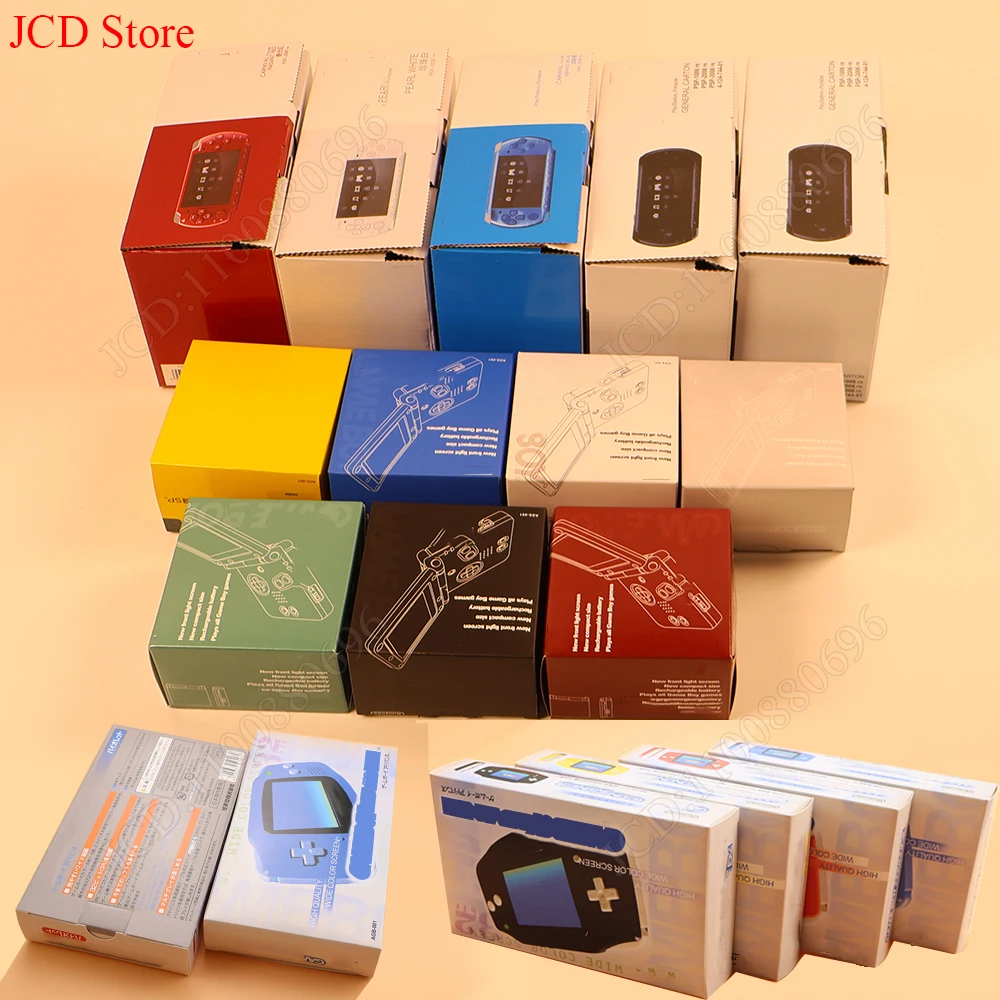 For GBA SP GBA PSP GB GBC DMG Game Console New Packing Box Carton For Gameboy Advance / Color New Packaging Protect Box