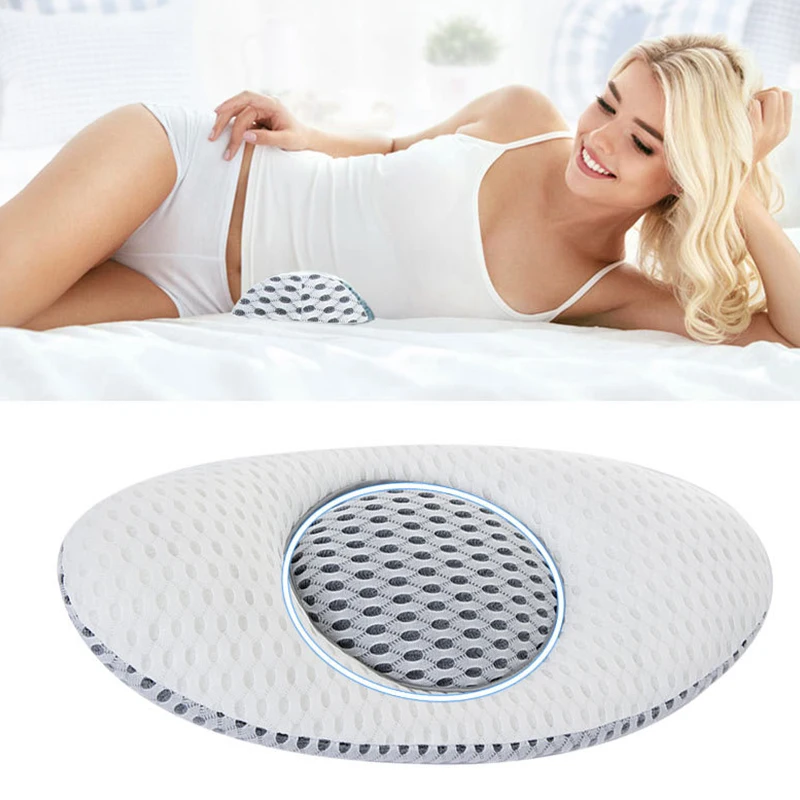 3D Waist Pillow Lumbar Disc Herniation Support Pillow Lumbar Cushion Support Waist Cushion for Pregnant Women's Back Relaxation