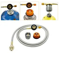 Outdoor Camping Gas Stove Propane Refill Adapter Extension Cord Cylinder Convertor Filling Tank Coupler Burner Extension cord