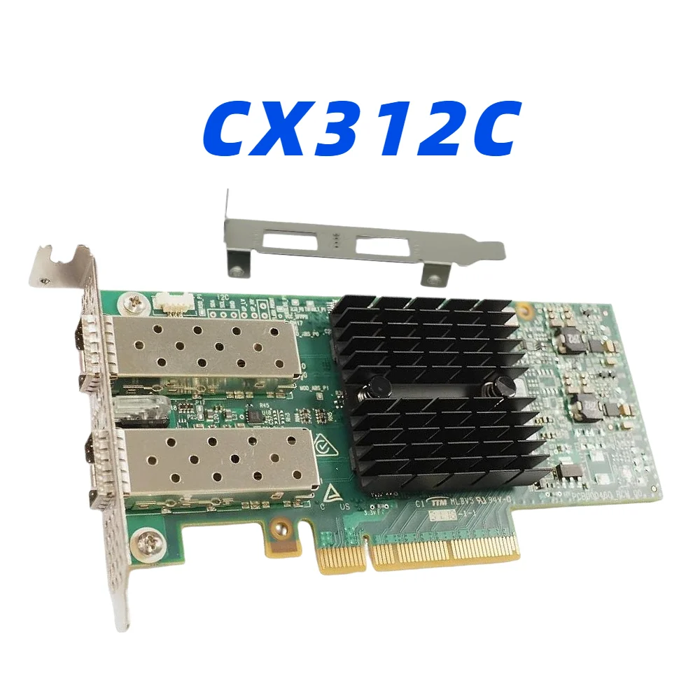 CX312C ConnectX-3 MCX312C-XCCT Dual Port 10GbE Ethernet Network Interface Card Low Latency Server NIC Adapter