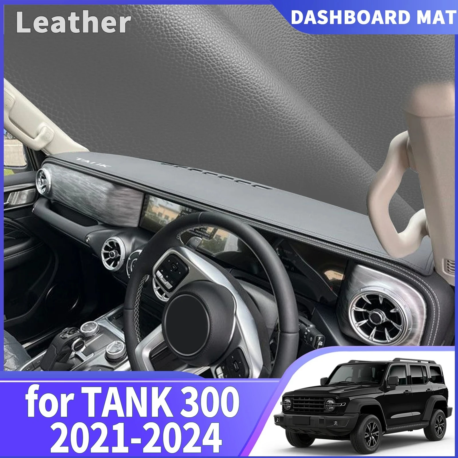 

fit for GWM TANK 300 2021 2022 2023 2024 DashMat Sunshade Dashmat Dashboard Cover Pad Protective Carpet Car Accessories