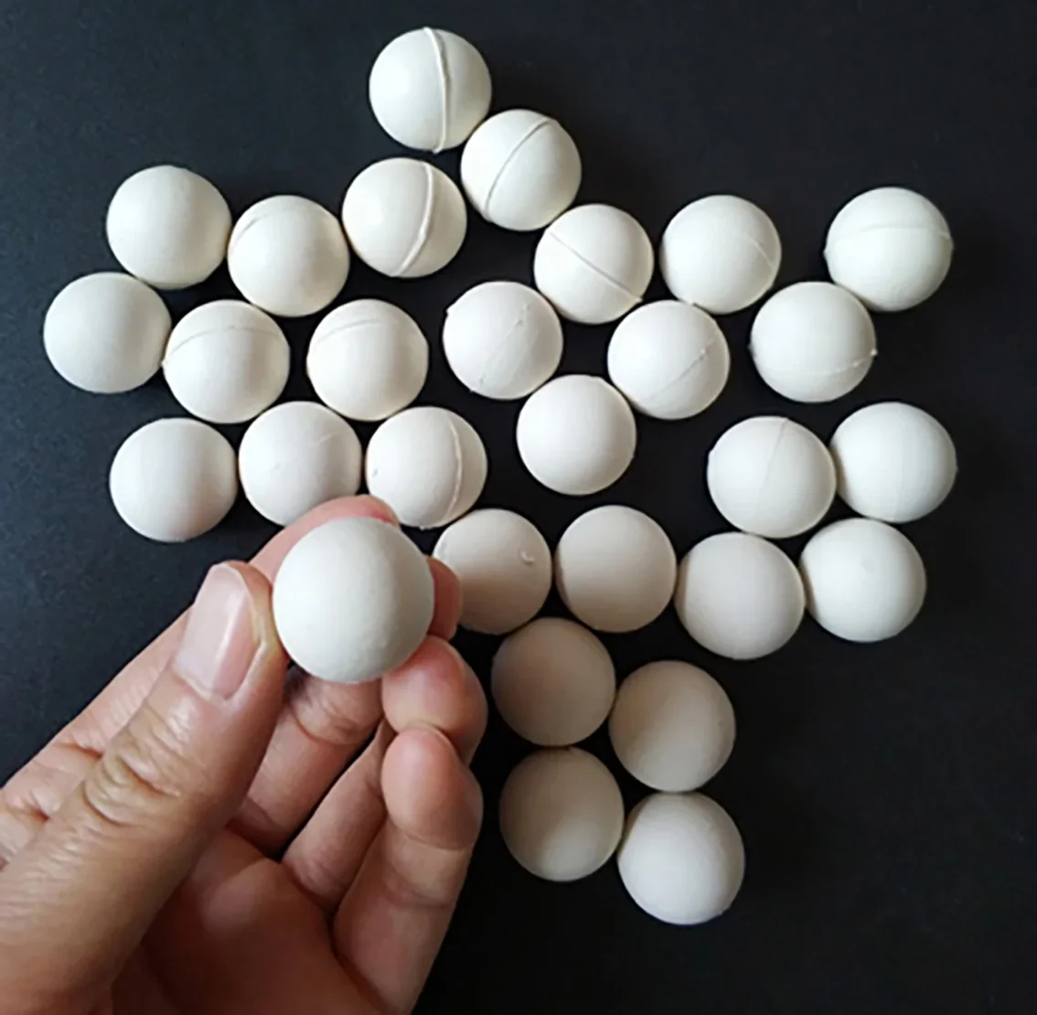 1-20pcs Diameter 10/15/18/20/22/25/28/30/35/40/45/50mm White Rubber Elastic Ball Industrial Vibrating Screen Cleaning Solid Ball